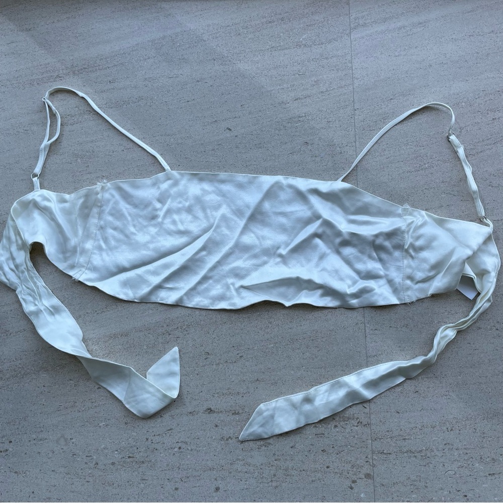 Bershka white bandeau